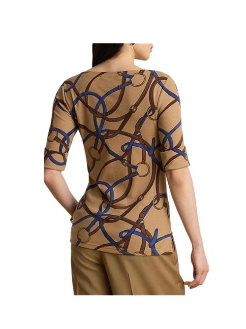Lauren Ralph Lauren -t-shirt LAUREN RALPH LAUREN | 200B2740700.CAMEL MULTI